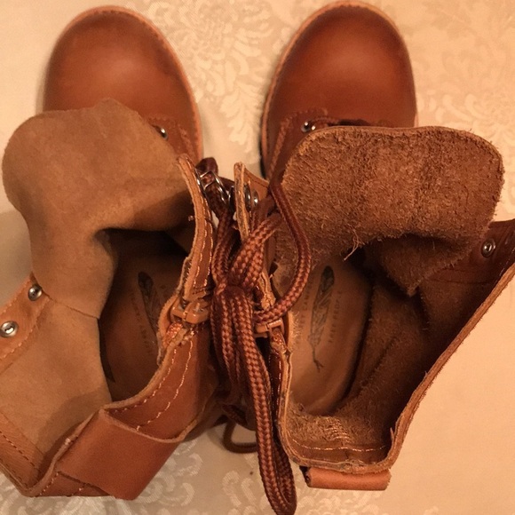 FP Jeffrey Campbell Lucca Lace Up brown boots 7, 9 - Picture 14 of 14